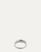 Mini Floral Cross Ring