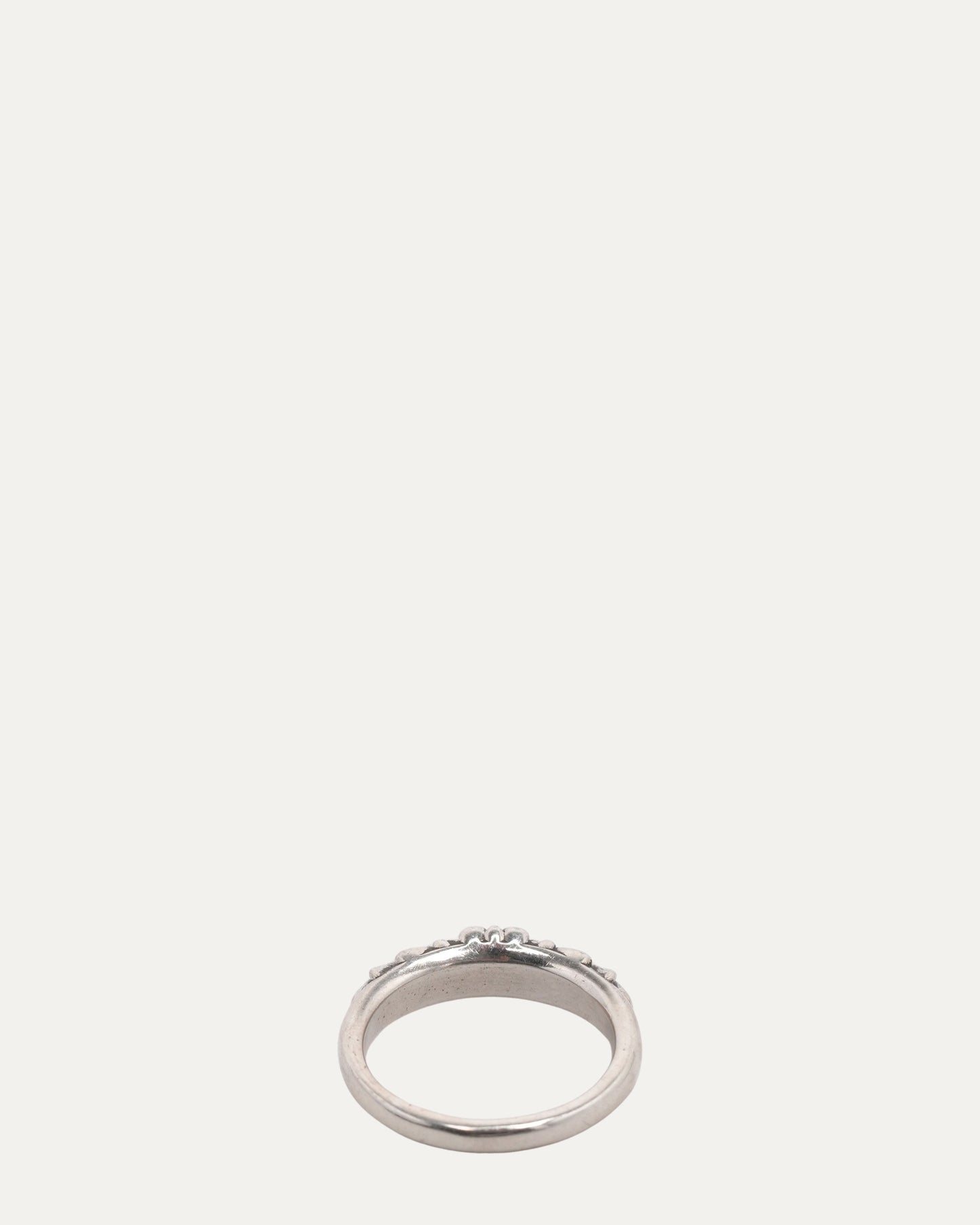 Mini Floral Cross Ring