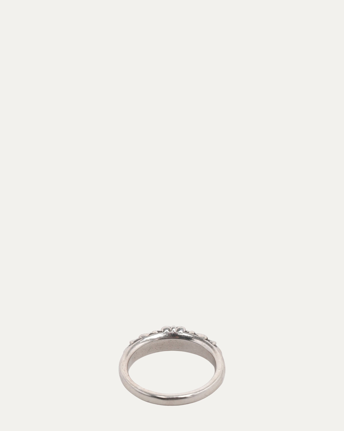 Mini Floral Cross Ring