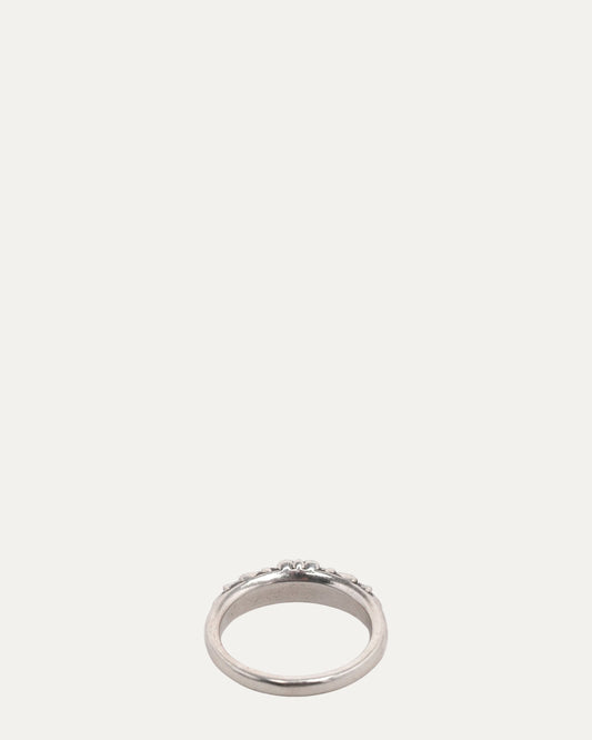 Mini Floral Cross Ring