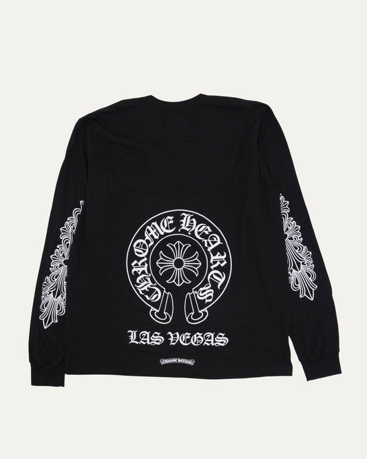 Las Vegas Horseshoe Long Sleeve Pocket T-Shirt