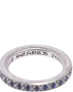 Silver & Blue Sapphire Band Ring