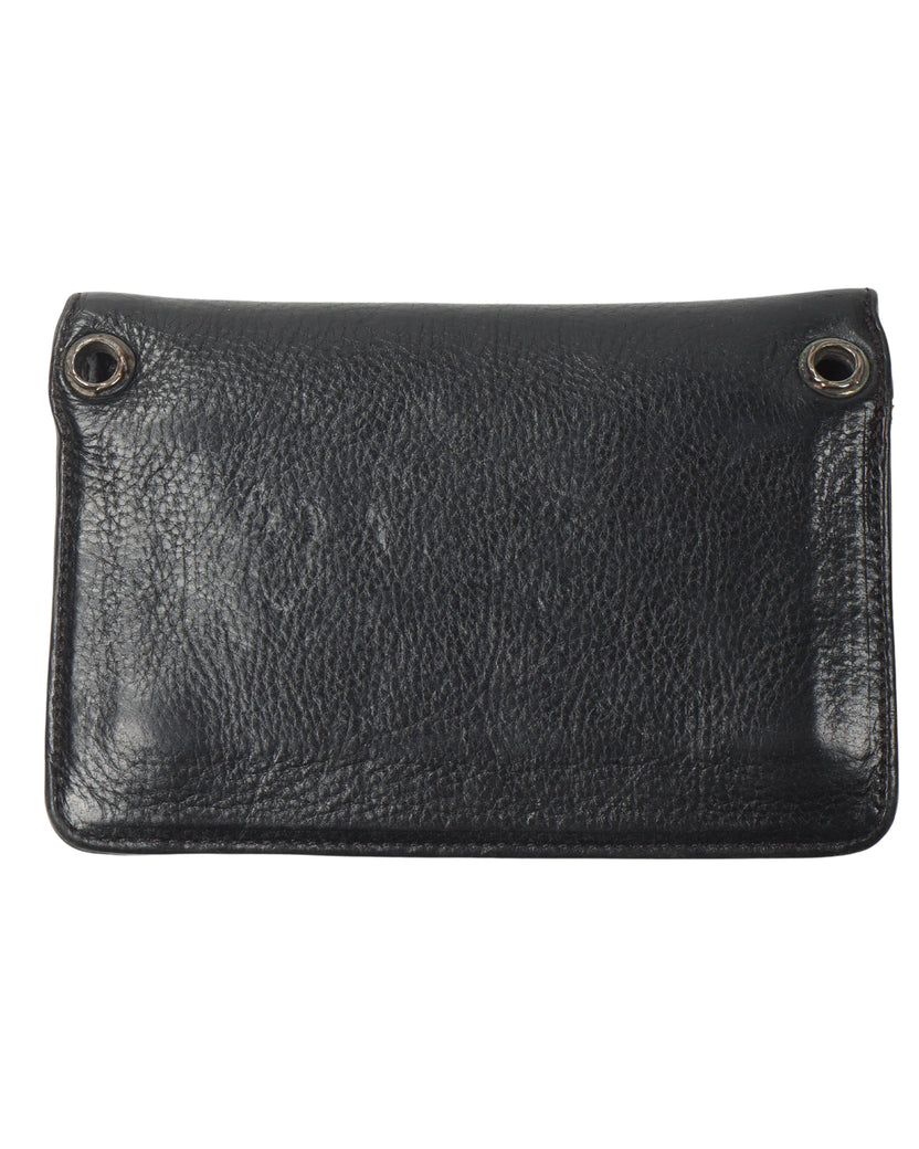 Leather Zip Bifold Wallet