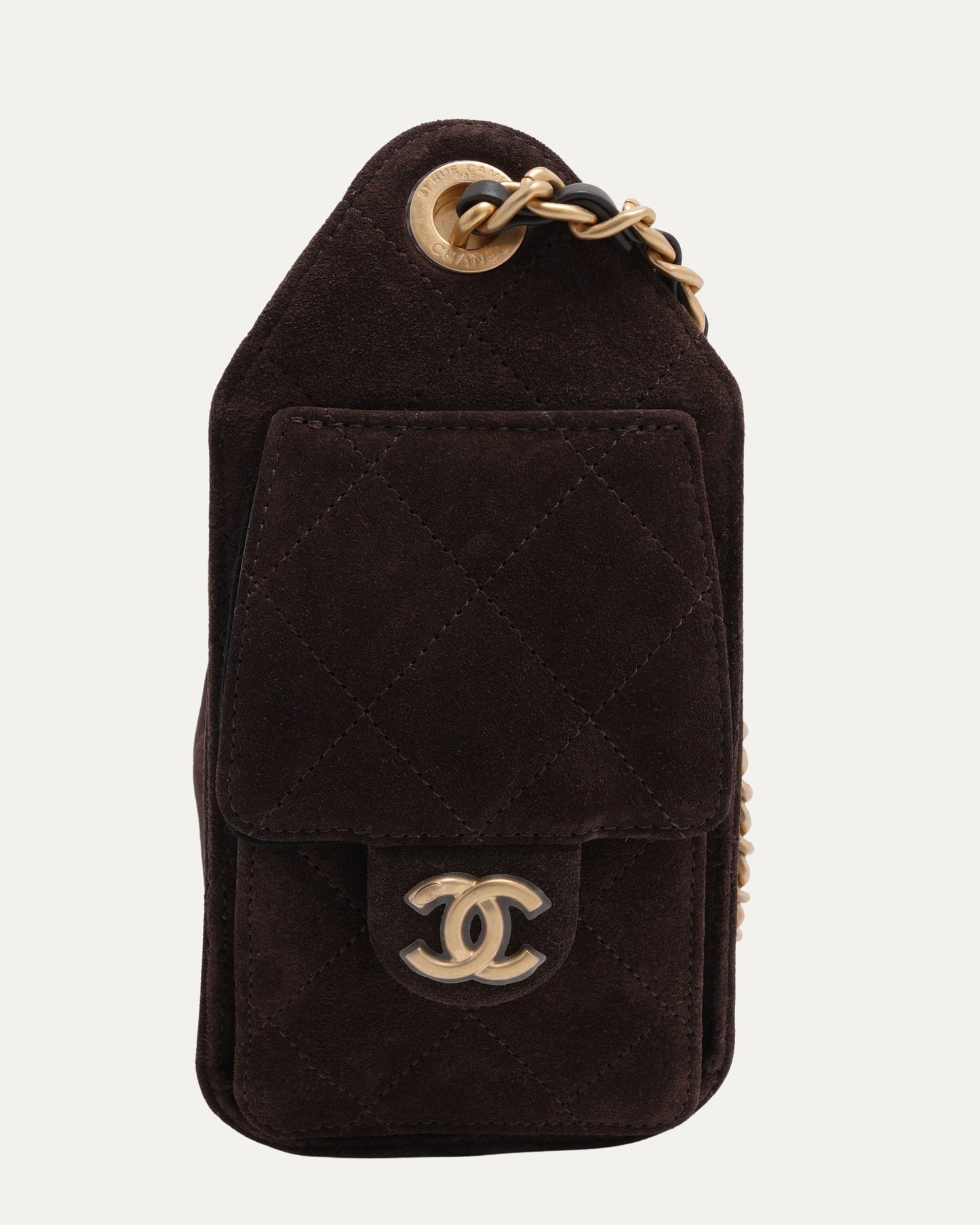 Suede Leather Quilted Mini 25 Hobo Bag