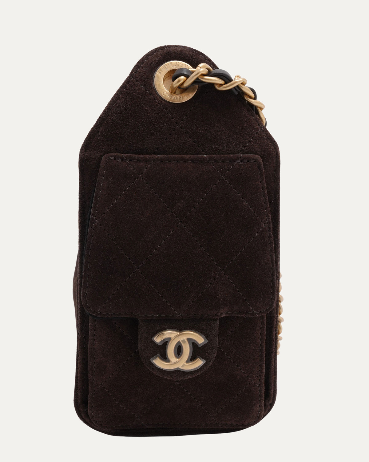 Suede Leather Quilted Mini 25 Hobo Bag