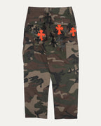 Cross Patch Camouflage Cargo Pants