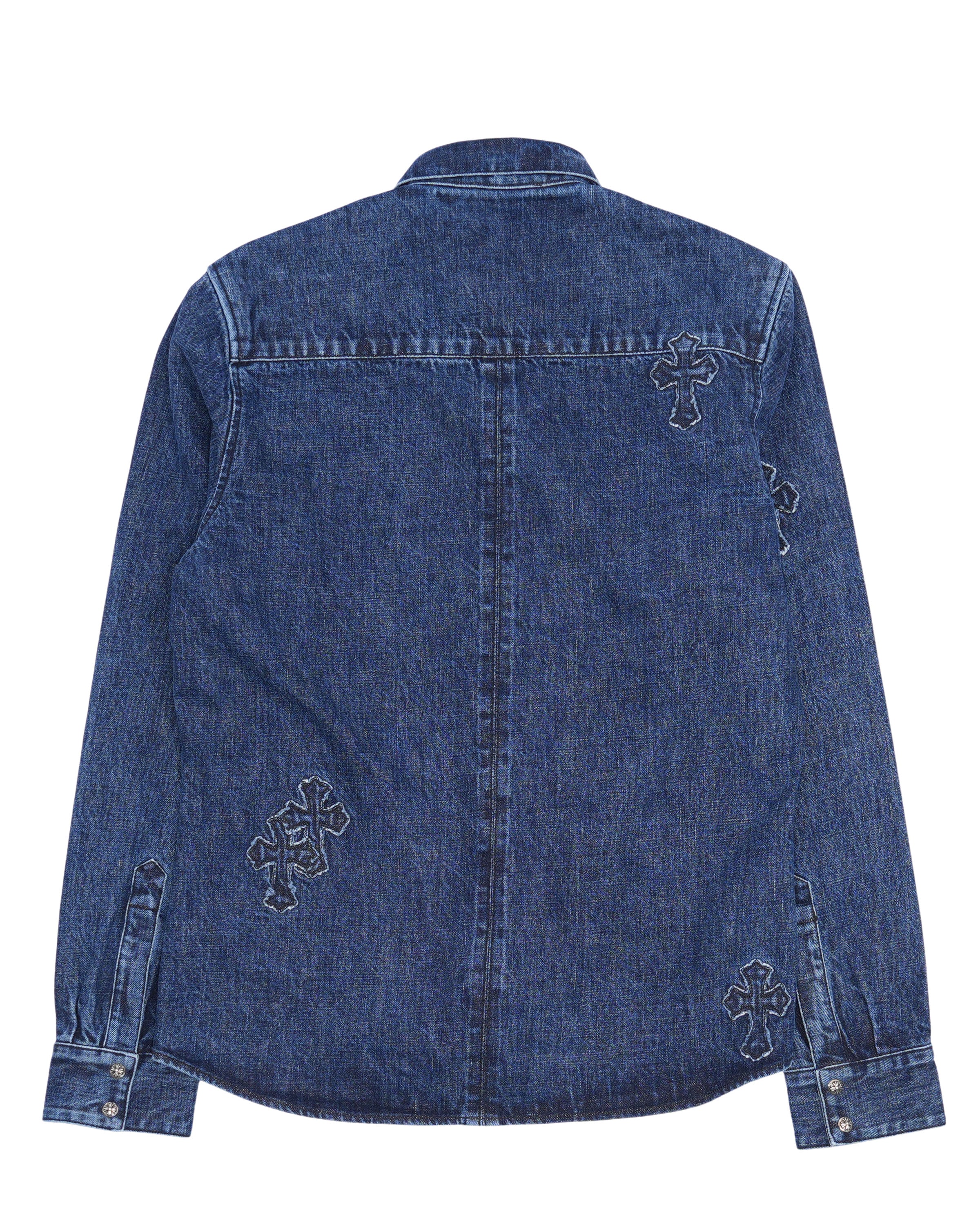 Denim Cross Patch Shirt