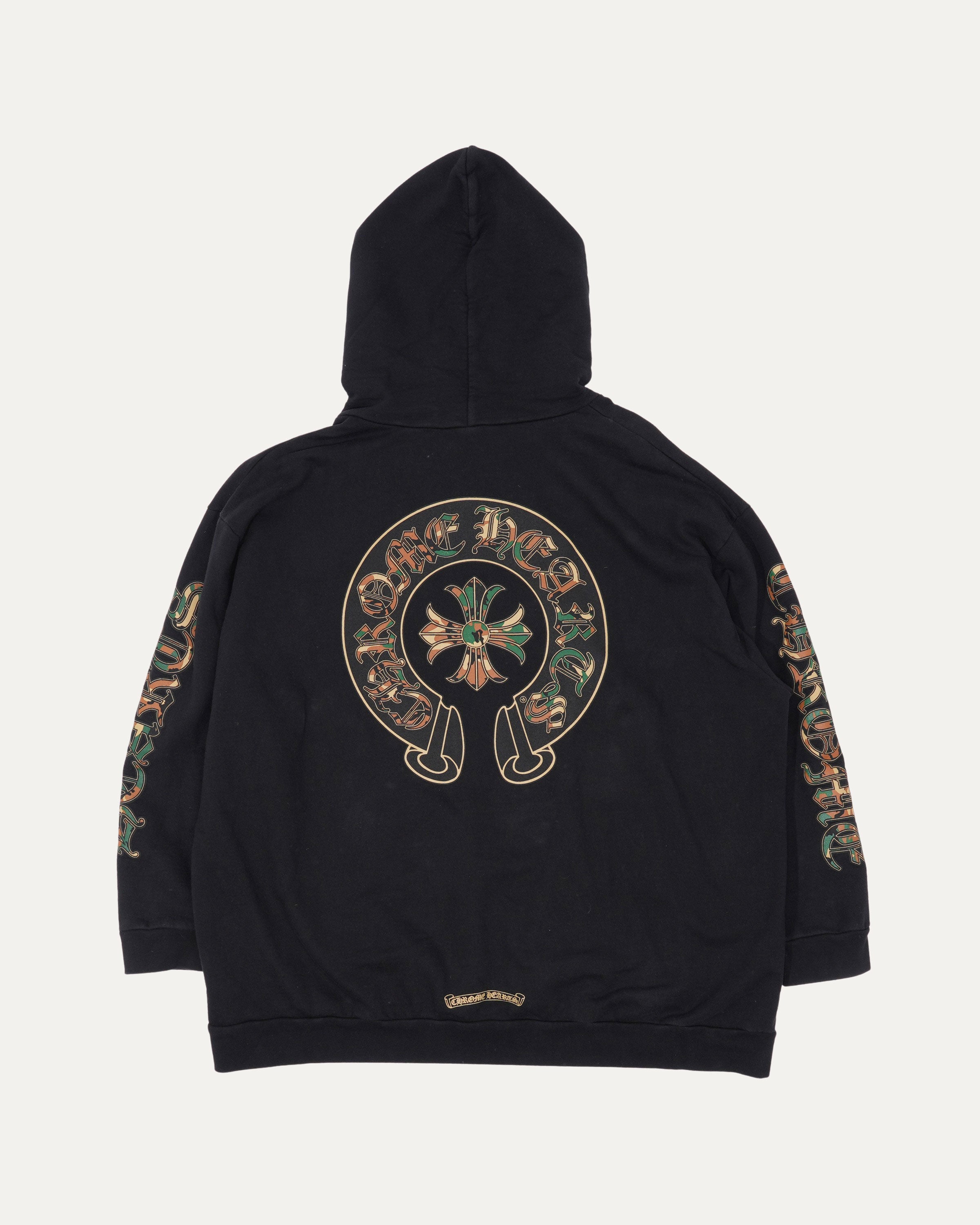 Camouflage Cemetery Cross Pullover Hoodie