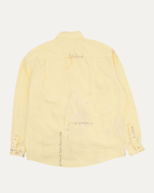 Distressed Embroidered Shirt