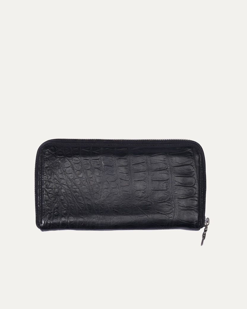 Crocodile Long Zip Wallet