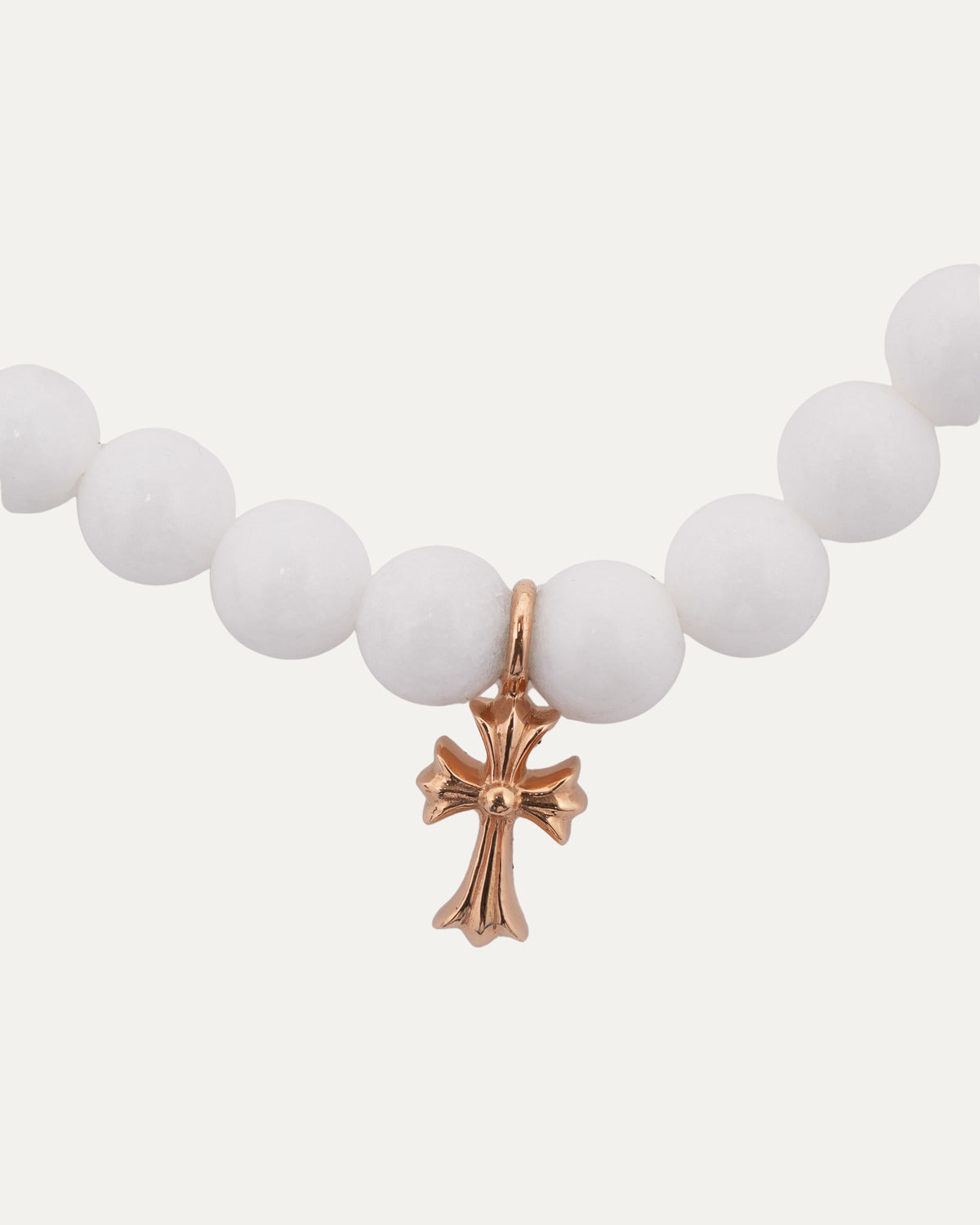 22k Gold Cross Bead Bracelet