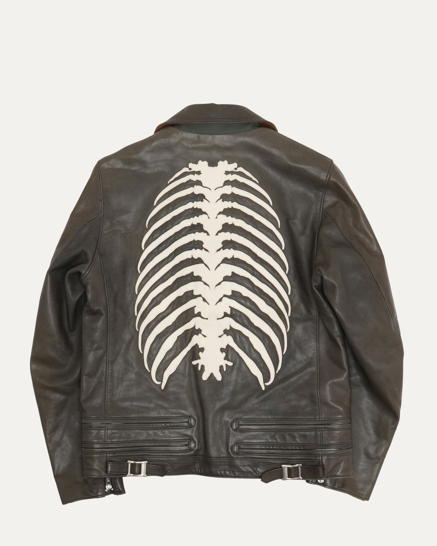 AW13 Anatomicouture Ribcage Rider Leather Jacket