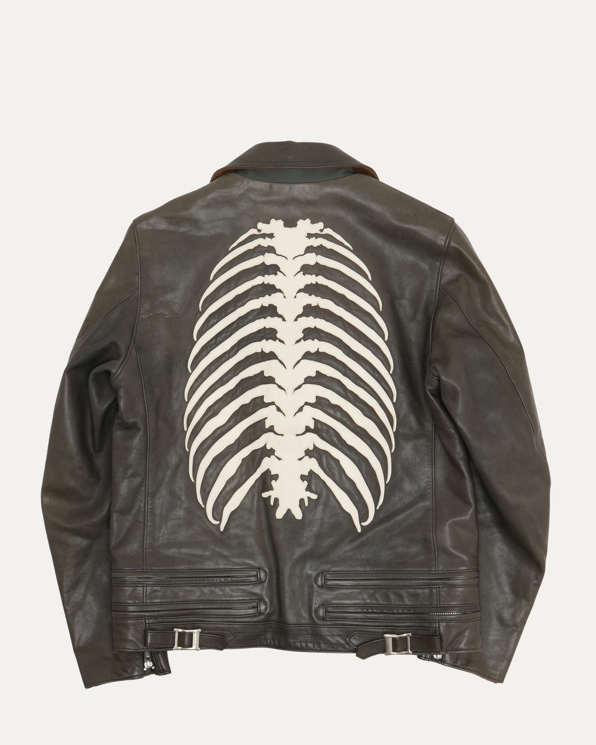 AW13 Anatomicouture Ribcage Rider Leather Jacket