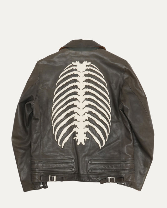 AW13 Anatomicouture Ribcage Rider Leather Jacket