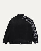 Outline Logo Denim Trucker Jacket