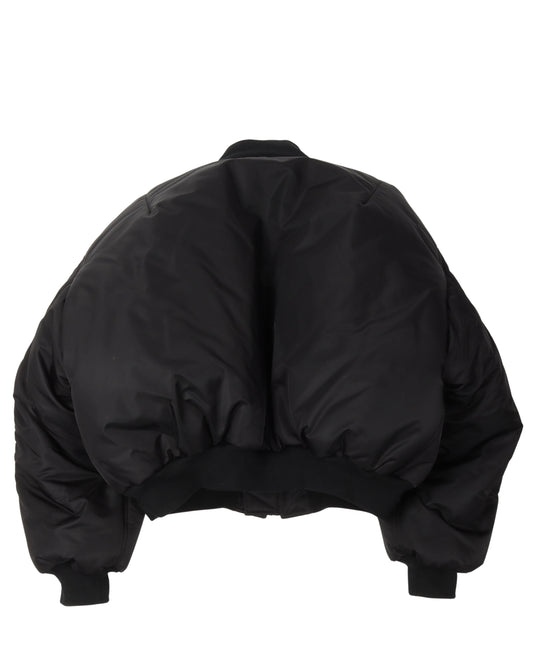Padded Nylon Bomber Jacket