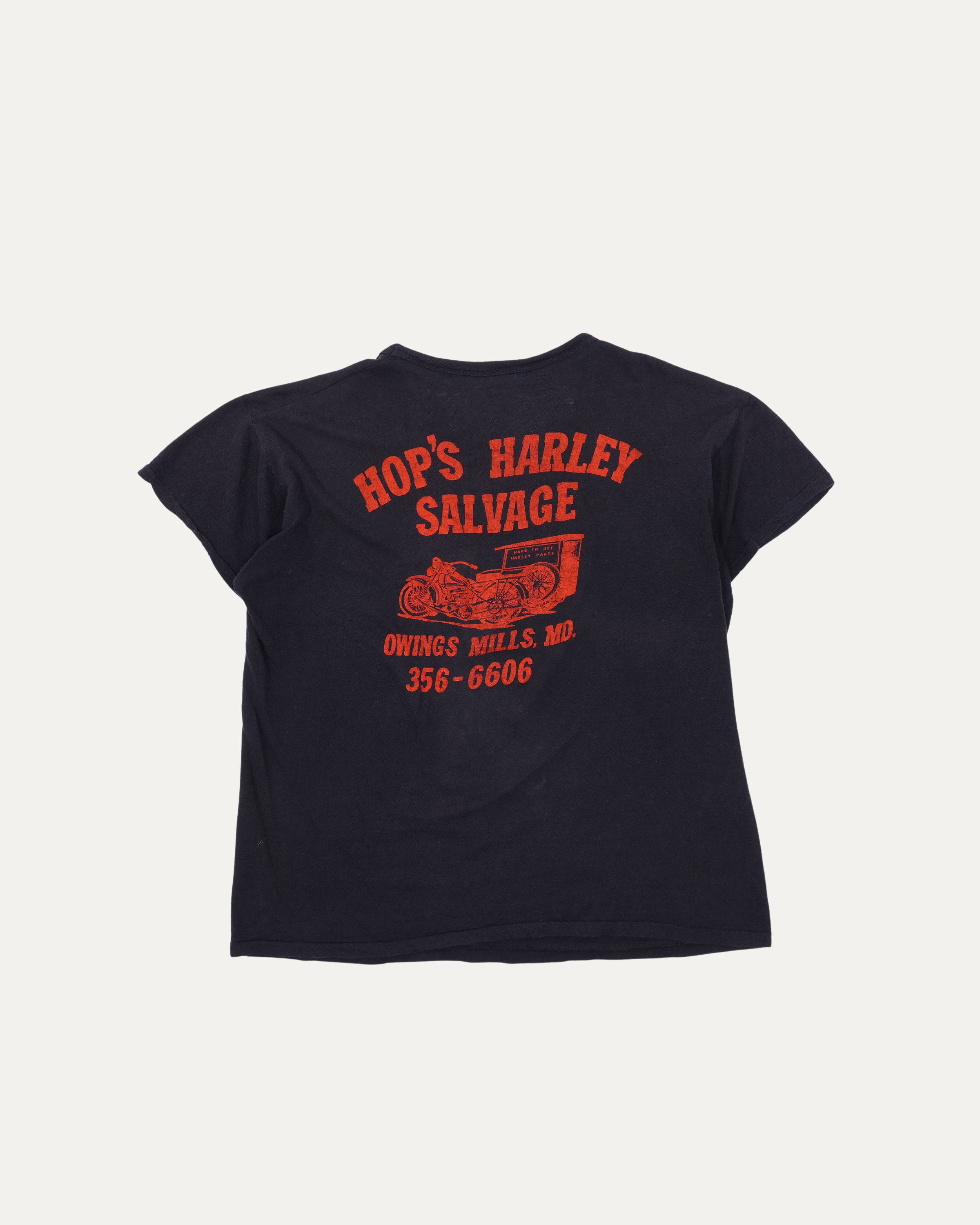 70's Harley Davidson Maryland Hop's Harley Salvage T-Shirt