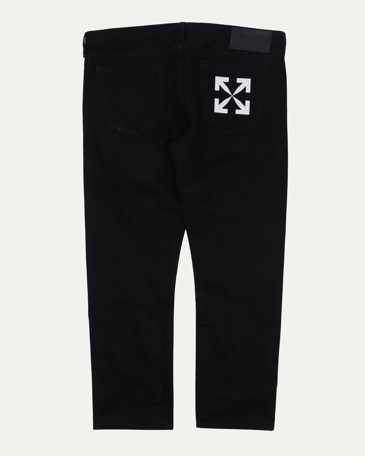 Diagonal Pocket Logo Jeans