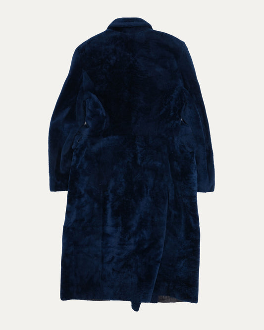 Hourglass Shearling Double Breasted Coat