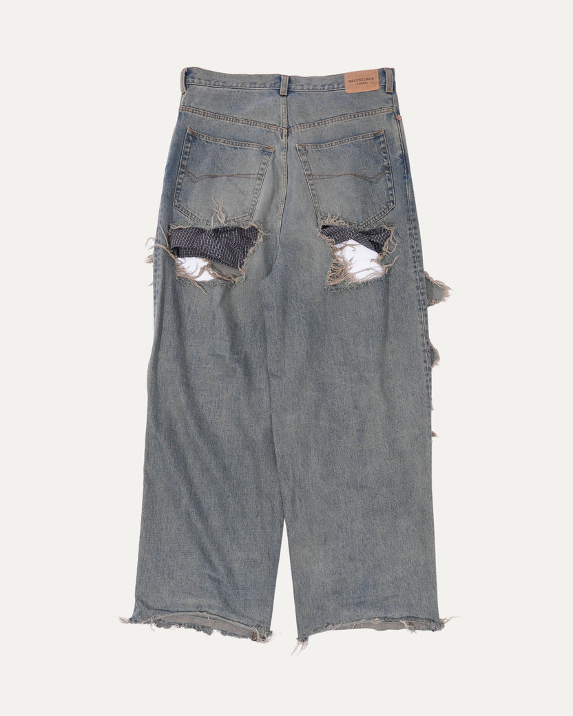 Distressed Boxer Jeans