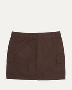 Nylon Cross Patch Cargo Skirt