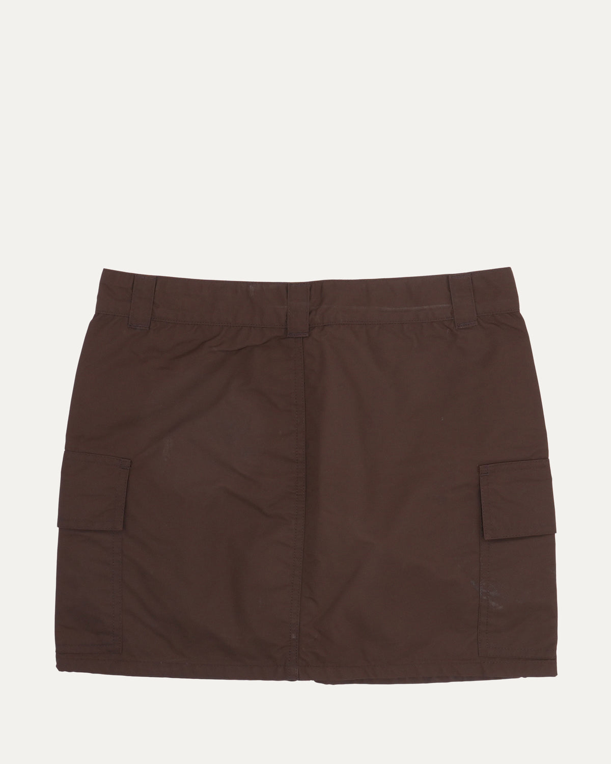 Nylon Cross Patch Cargo Skirt