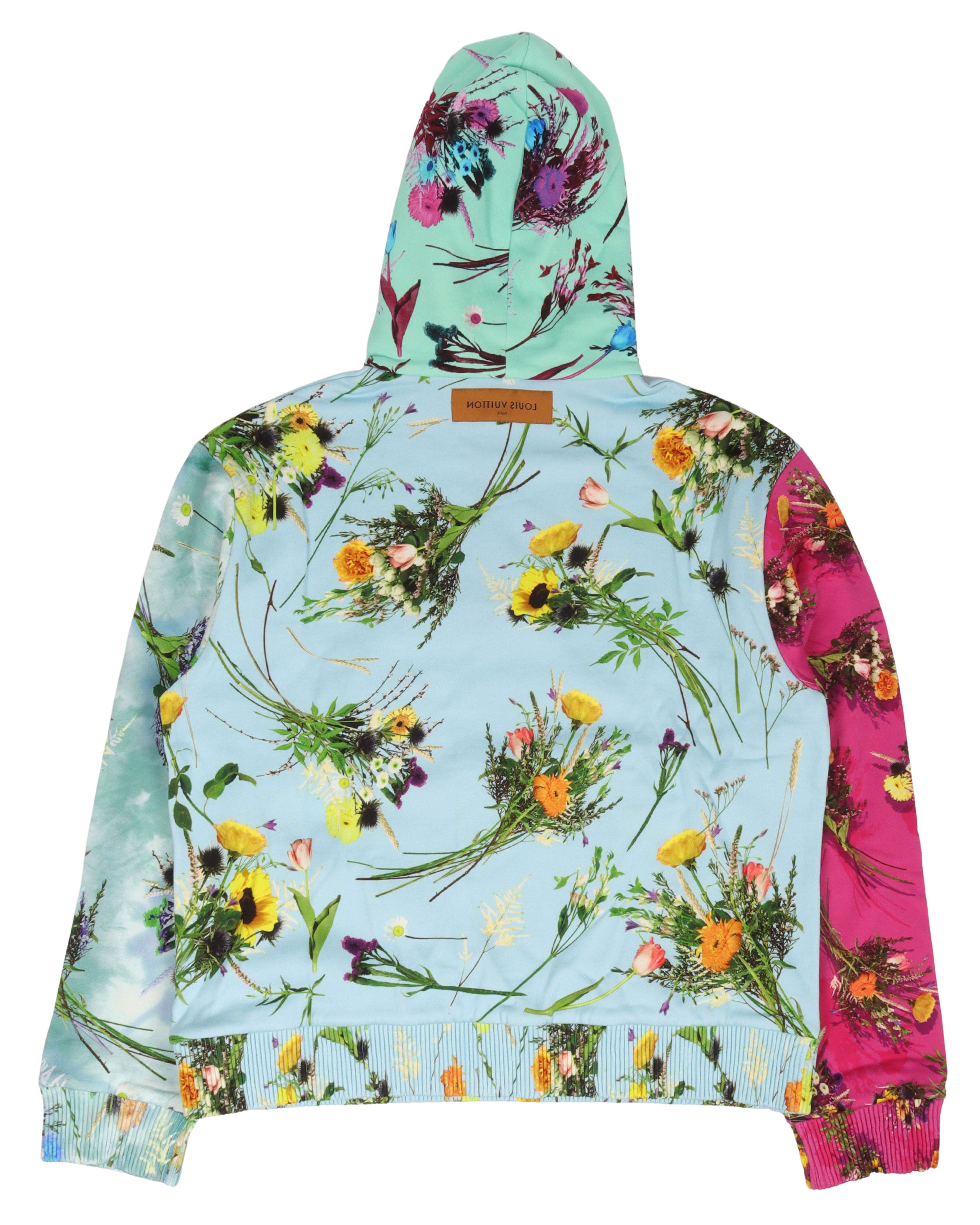 Louis Vuitton Navy And Multicolor Floral Hoodie - Tagotee