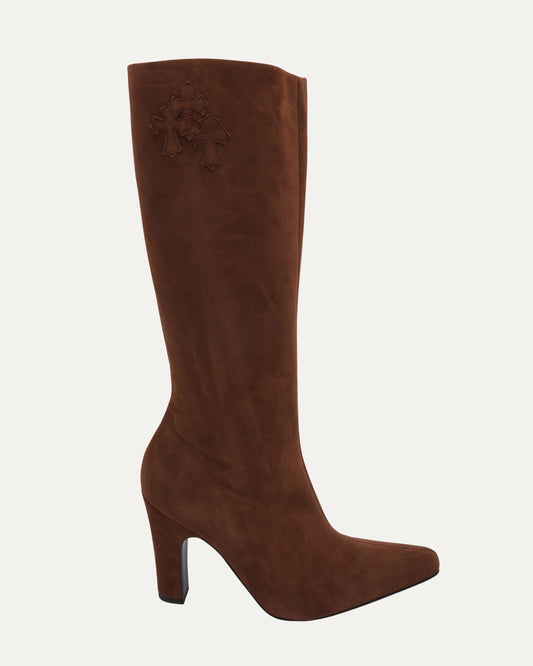 Suede Sugar Jones Cross Patch Boots