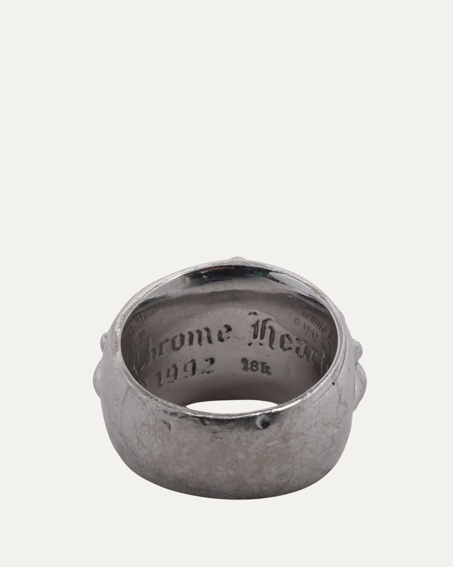 White Gold and Diamond Floral Cross Ring