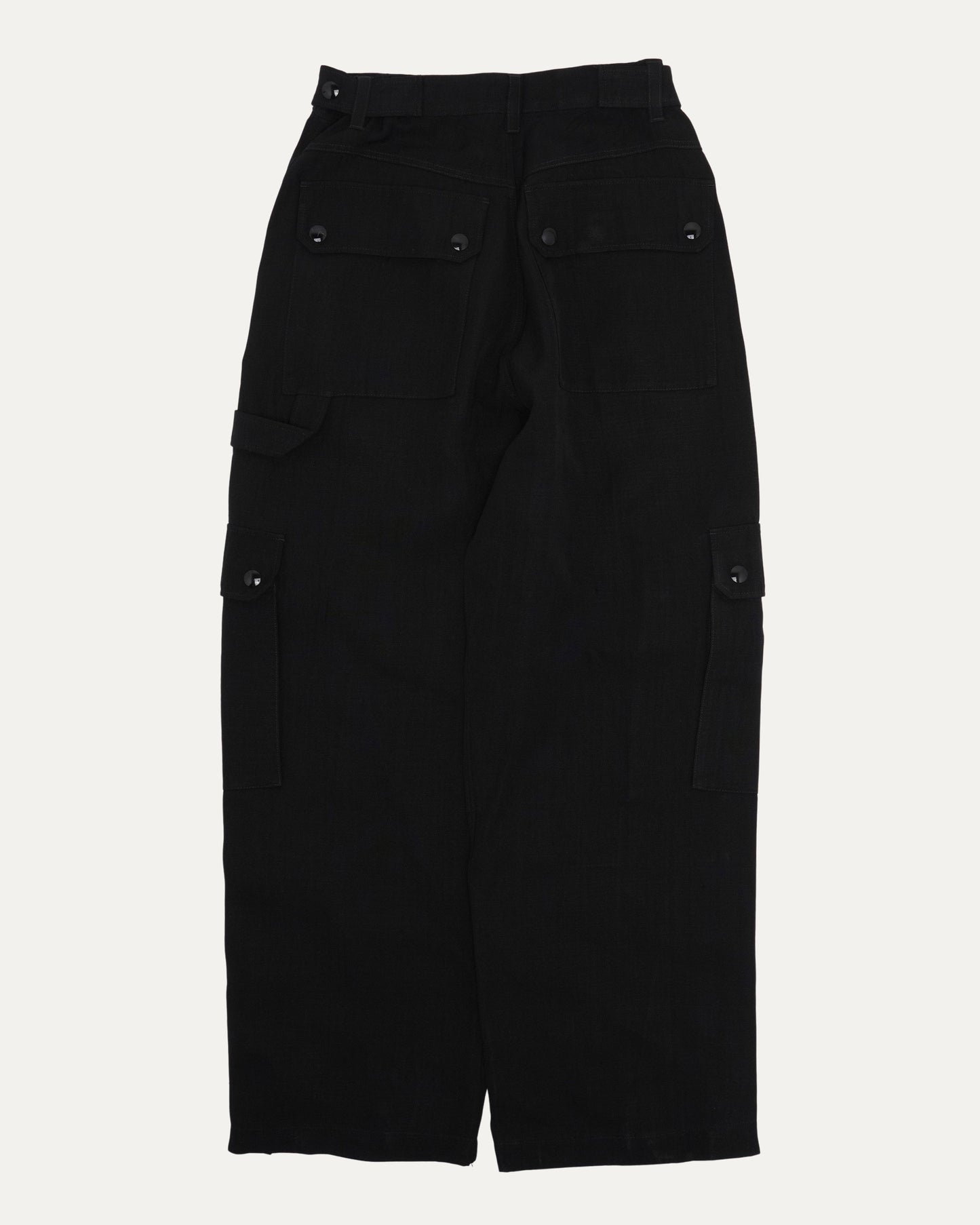 Silk Blend Cargo Pants