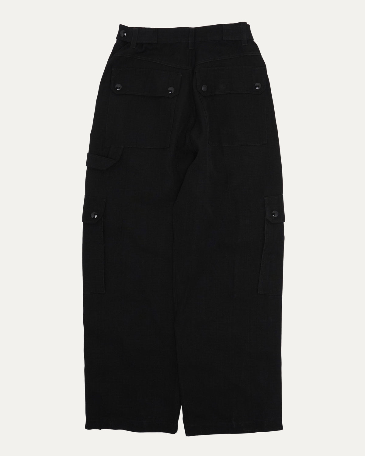 Silk Blend Cargo Pants