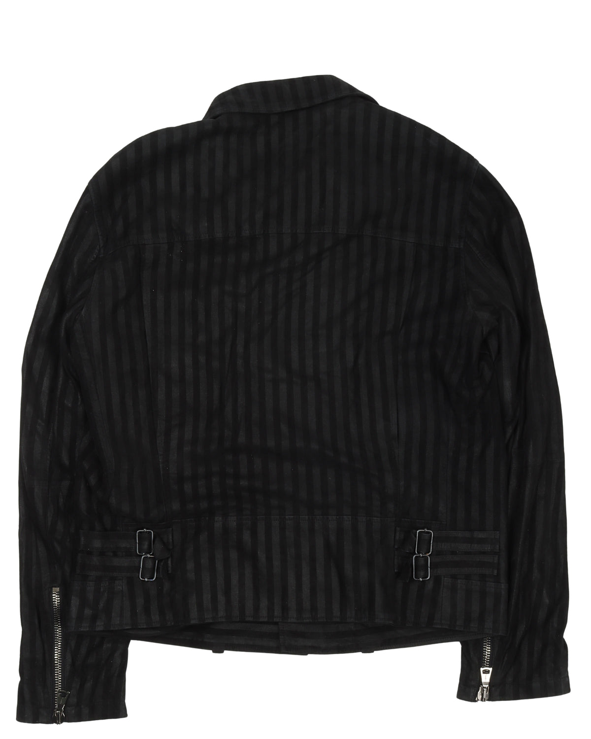 Striped Leather Jacket