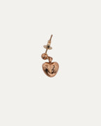 22k Gold Heart Dangling Earring