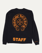 Staff Horseshoe Logo Long Sleeve Pocket T-shirt