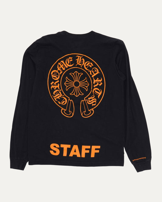 Staff Horseshoe Logo Long Sleeve Pocket T-shirt