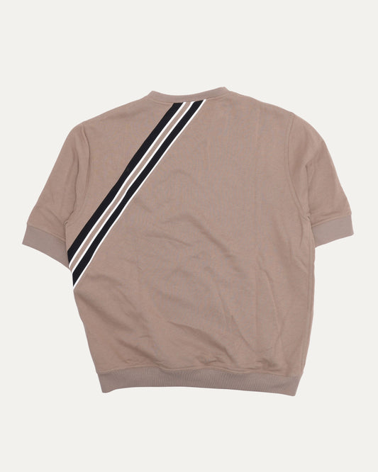 Side Stripe Short Sleeve Sweatshirt