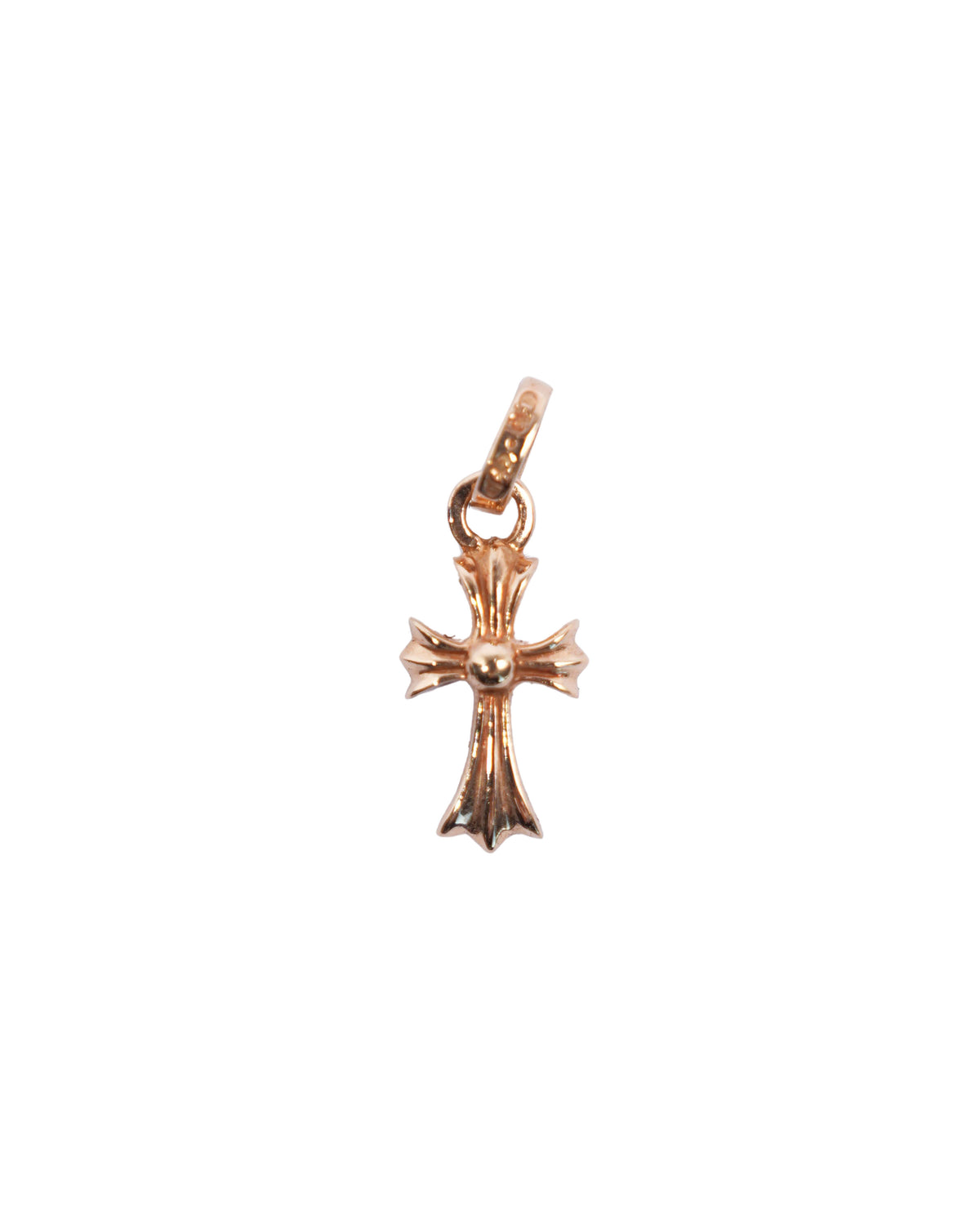 22k Gold Baby Fat Cross Charm