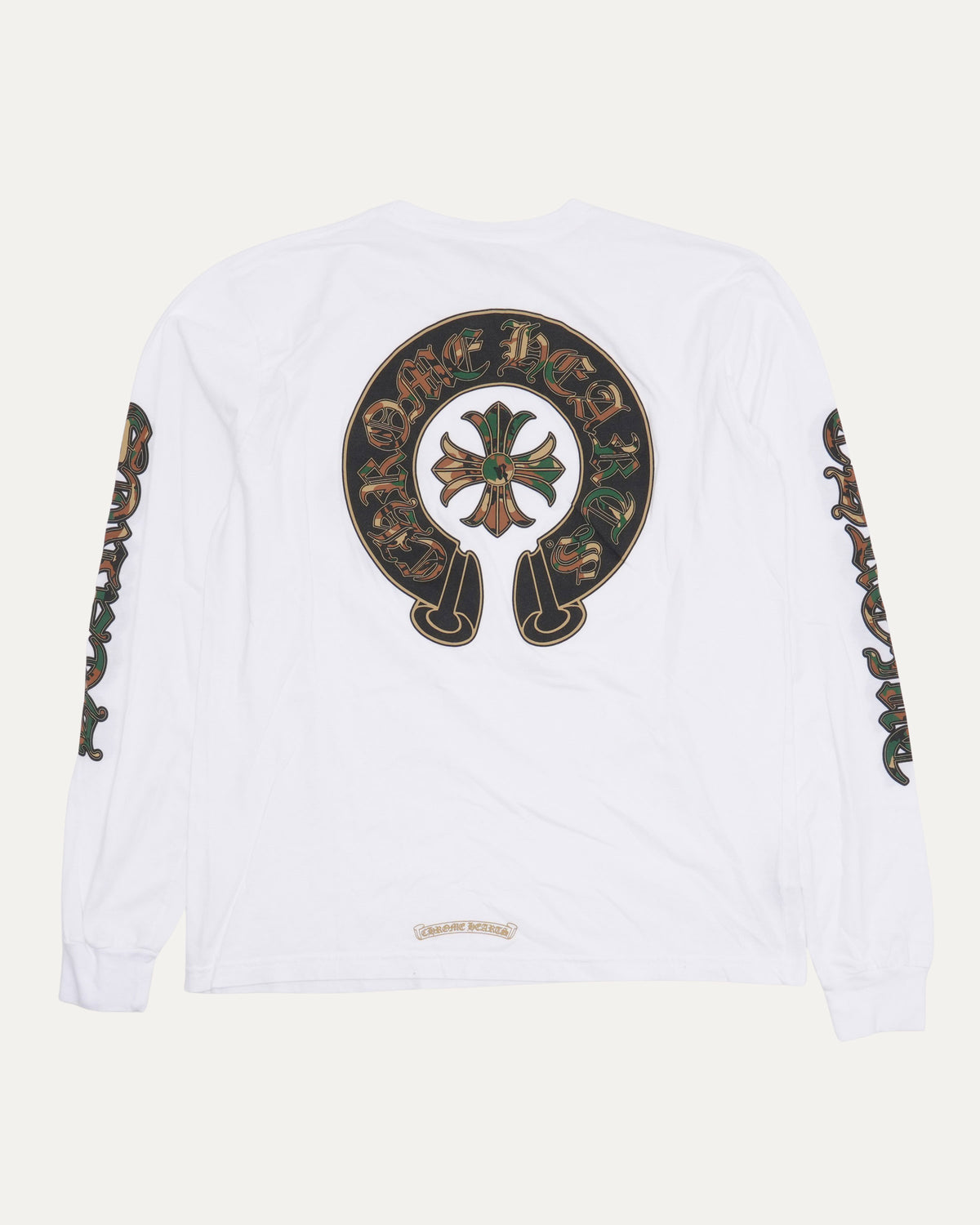 Camouflage Triple Cross Long Sleeve Pocket T-Shirt