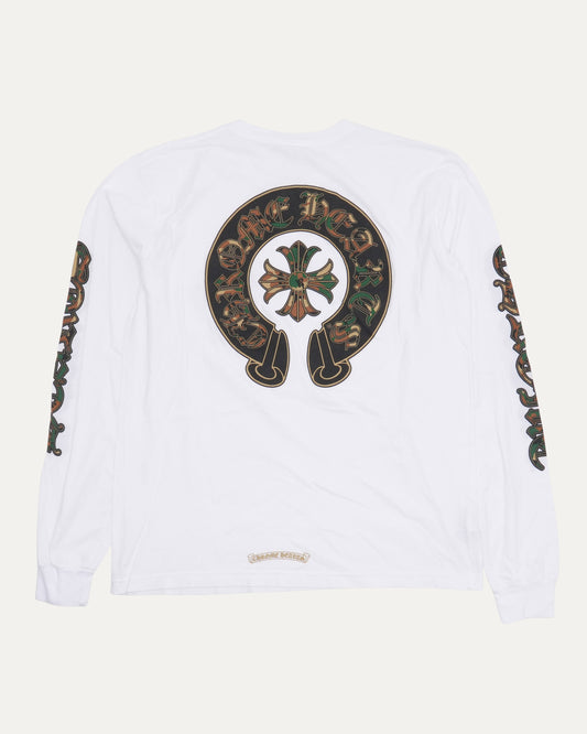 Camouflage Triple Cross Long Sleeve Pocket T-Shirt