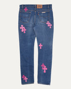 Levi's 517 Orange Tab Cross Patch Jeans