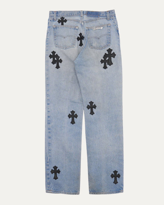 Levis 501 Cross Patch Jeans