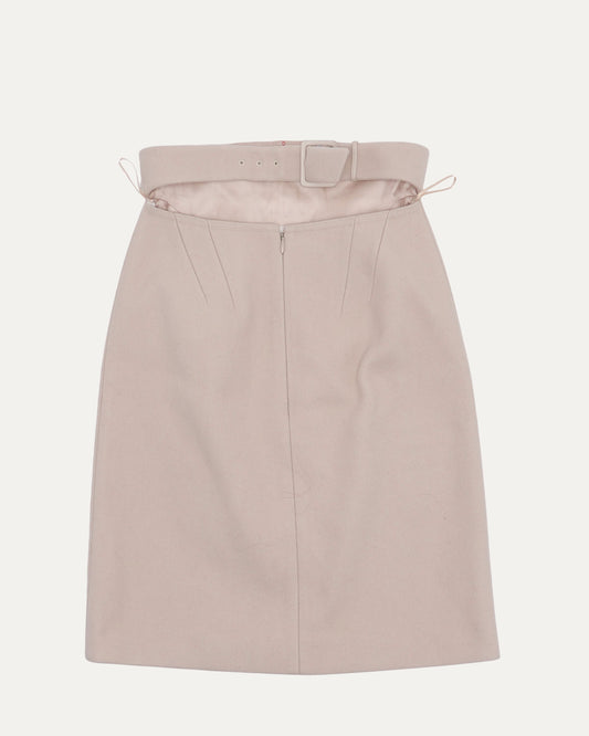 Cashmere-Wool Blend Pencil Skirt