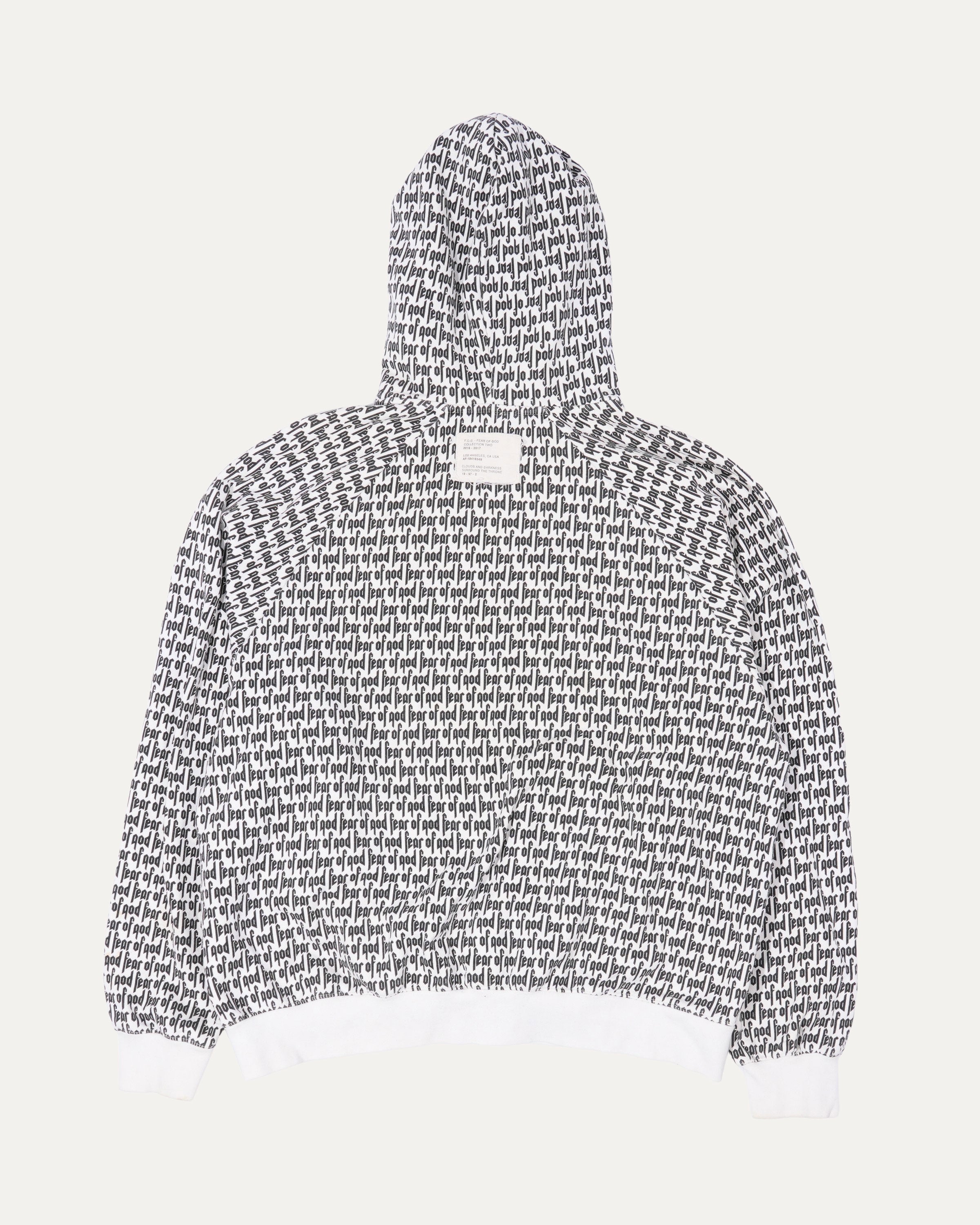 Fear of god hoodie full print best sale