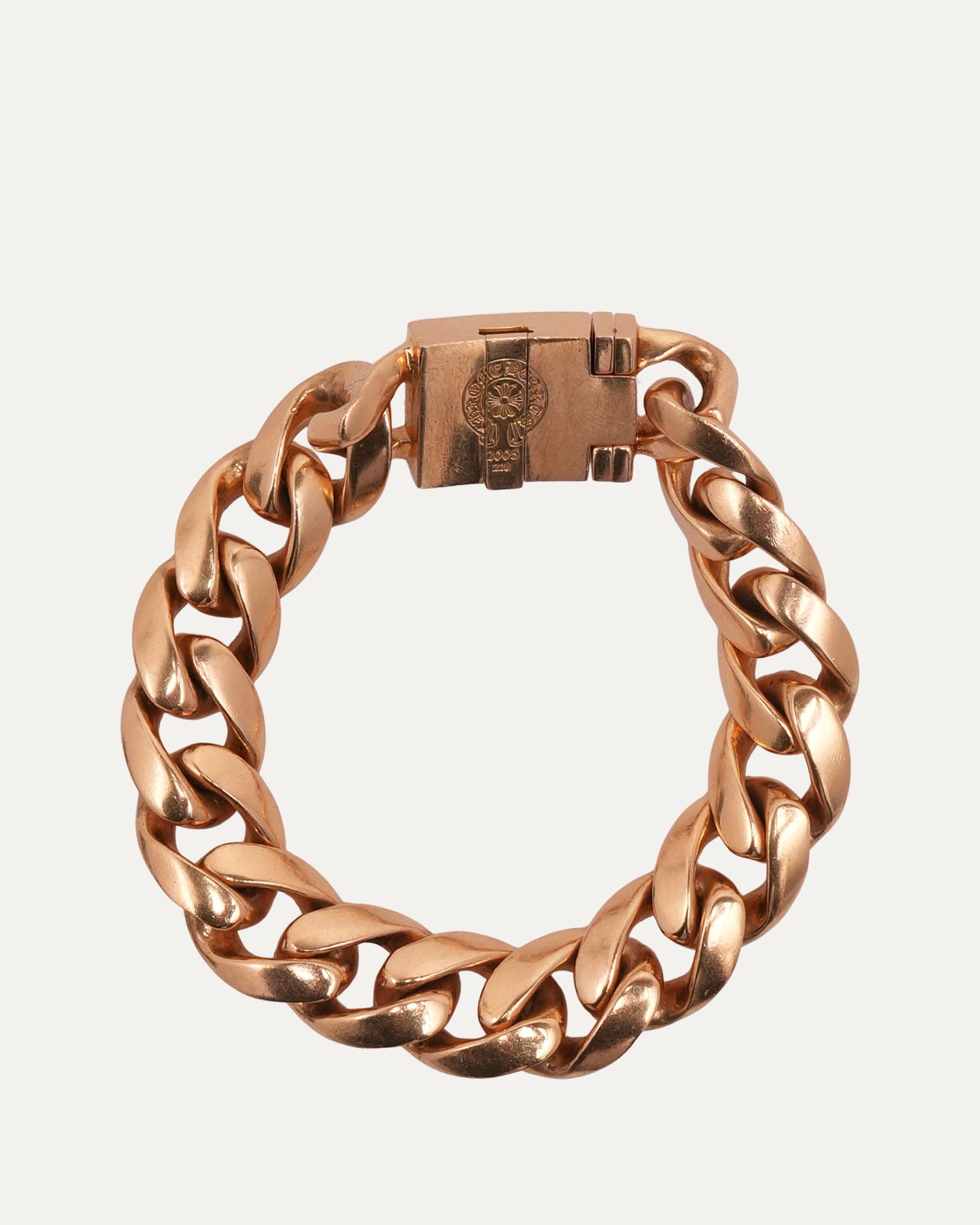 Gold Plus Cross Box ID Bracelet