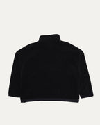 Plus Cross Patch Fleece Quarter Zip Sweatshirt