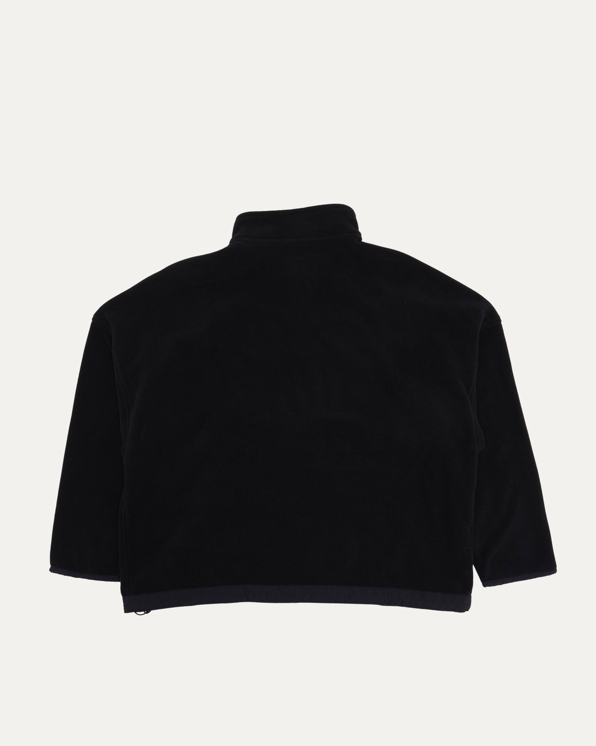 Plus Cross Patch Fleece Quarter Zip Sweatshirt
