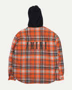 Plaid Flannel Hooded Overshirt