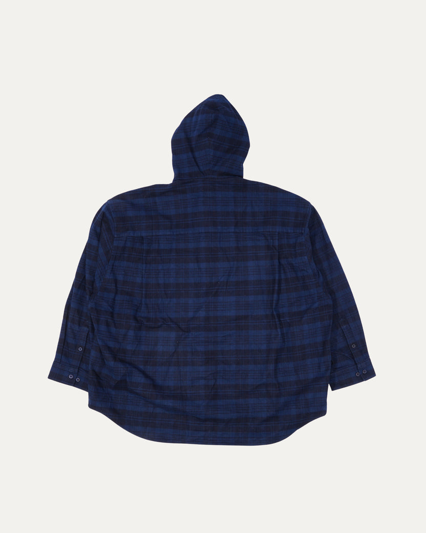 Hooded Checked Flannel Jacket