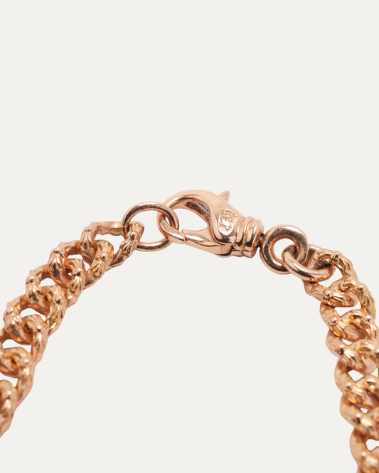 Gold Mini Extra Fancy Link Bracelet