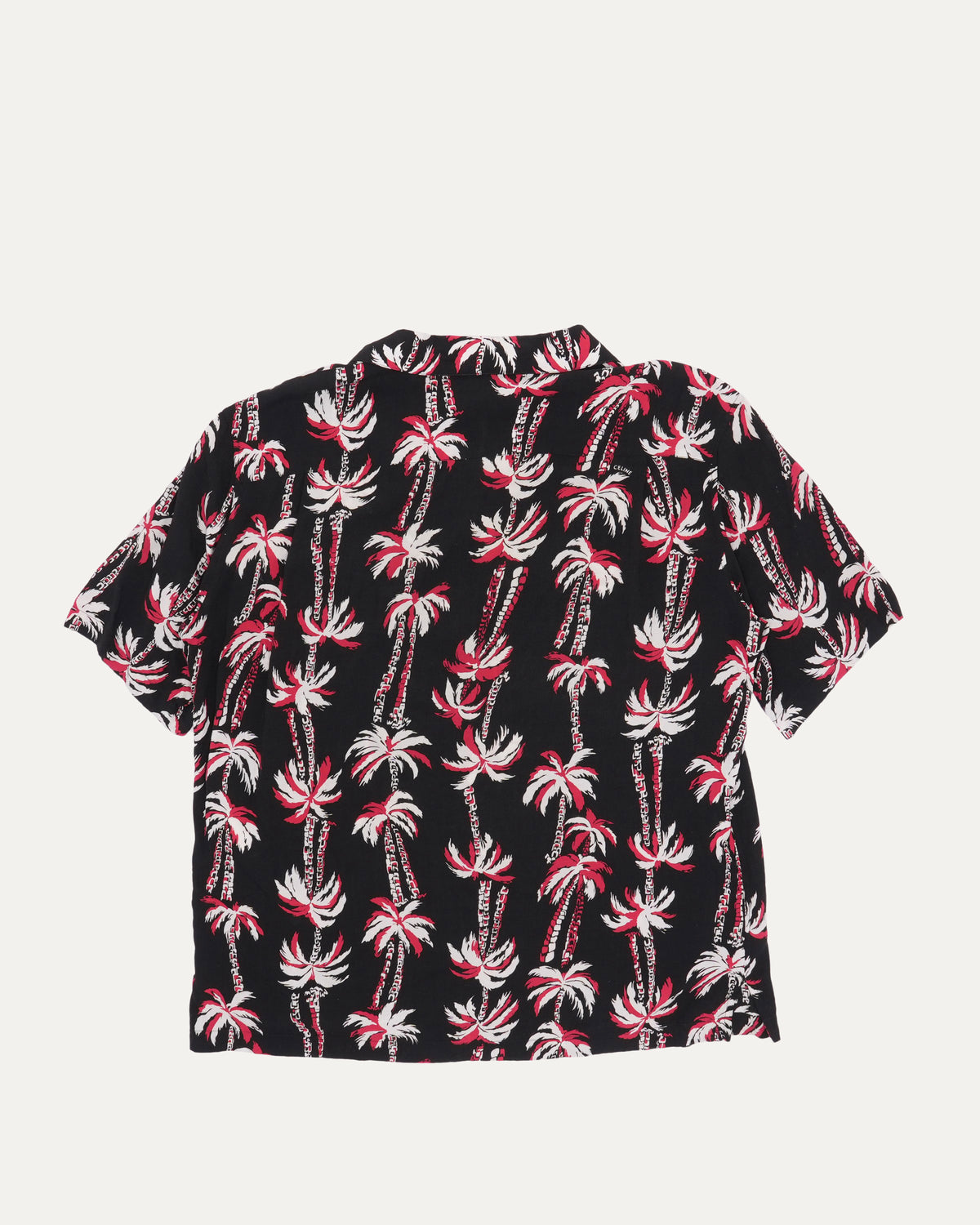 Palm Tree Print Camp Collar Shirt